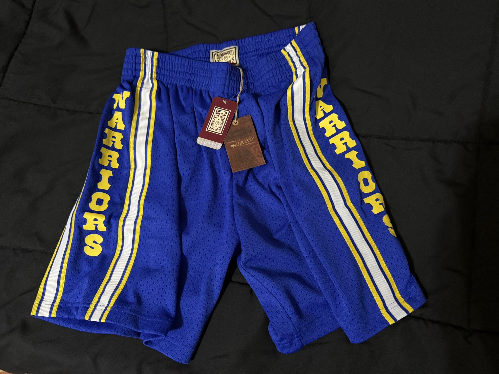 Mitchell and Ness Golden State Warriors Retro Swingman Shorts