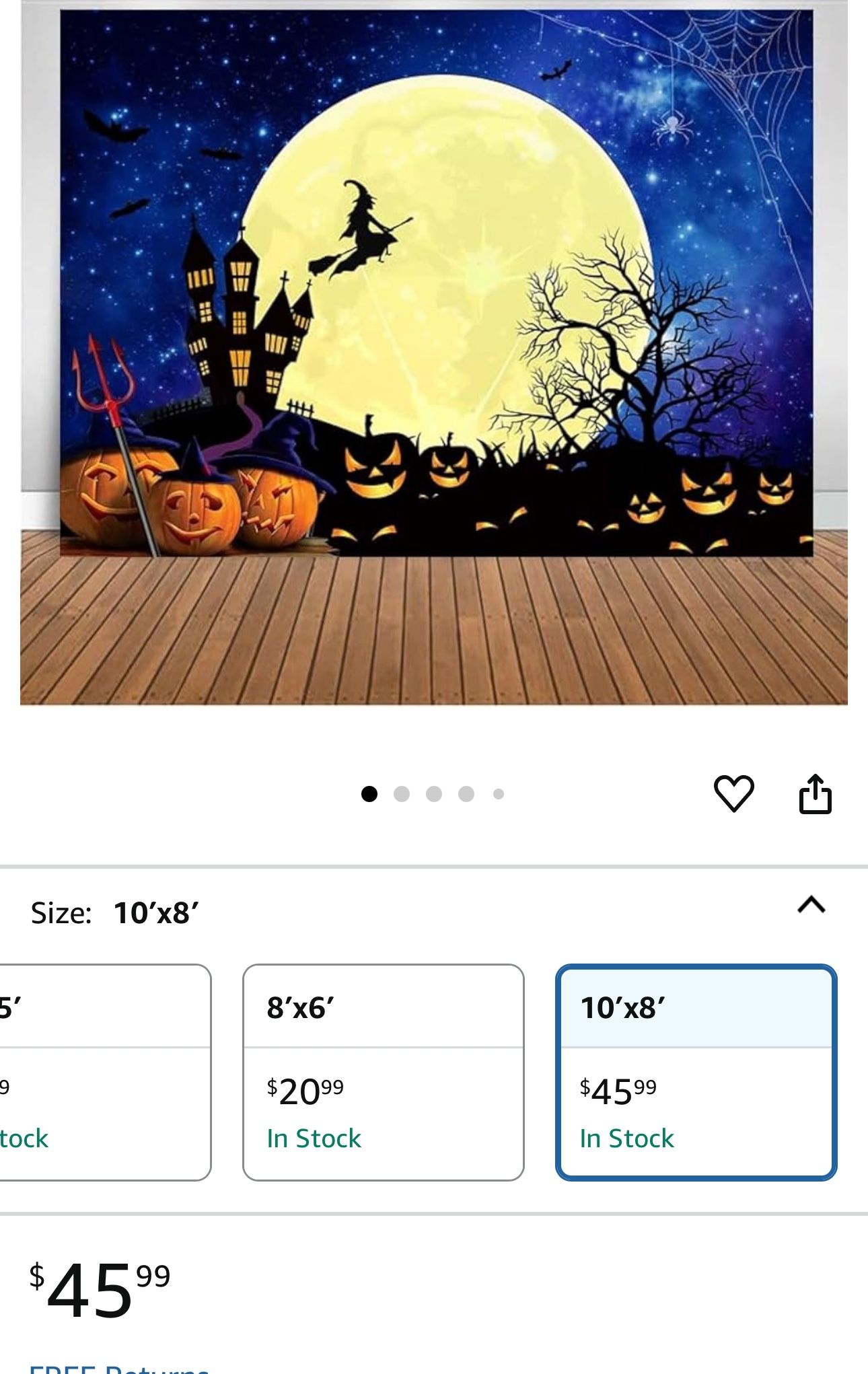 10 X8 Happy Halloween Backdrop