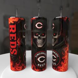 Cincinnati Reds Baseball Tumbler