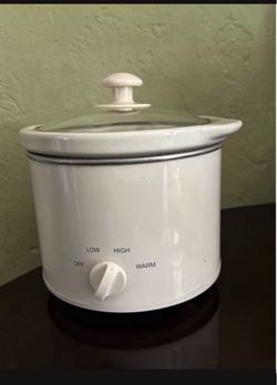 White Slow Cooker 2qt
