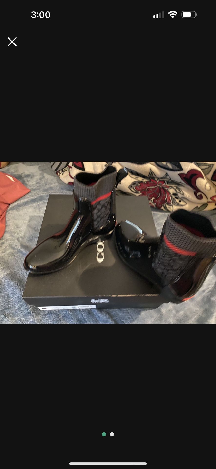 Coach Run Boot Size 7