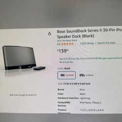 Bose  Sound Dock Series 2 