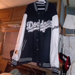 Dodgers JH Leather Jacket Size 6x/ /Will Trade For Dog Food