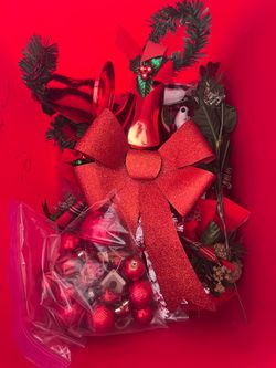 RED Christmas Decorations Bundle