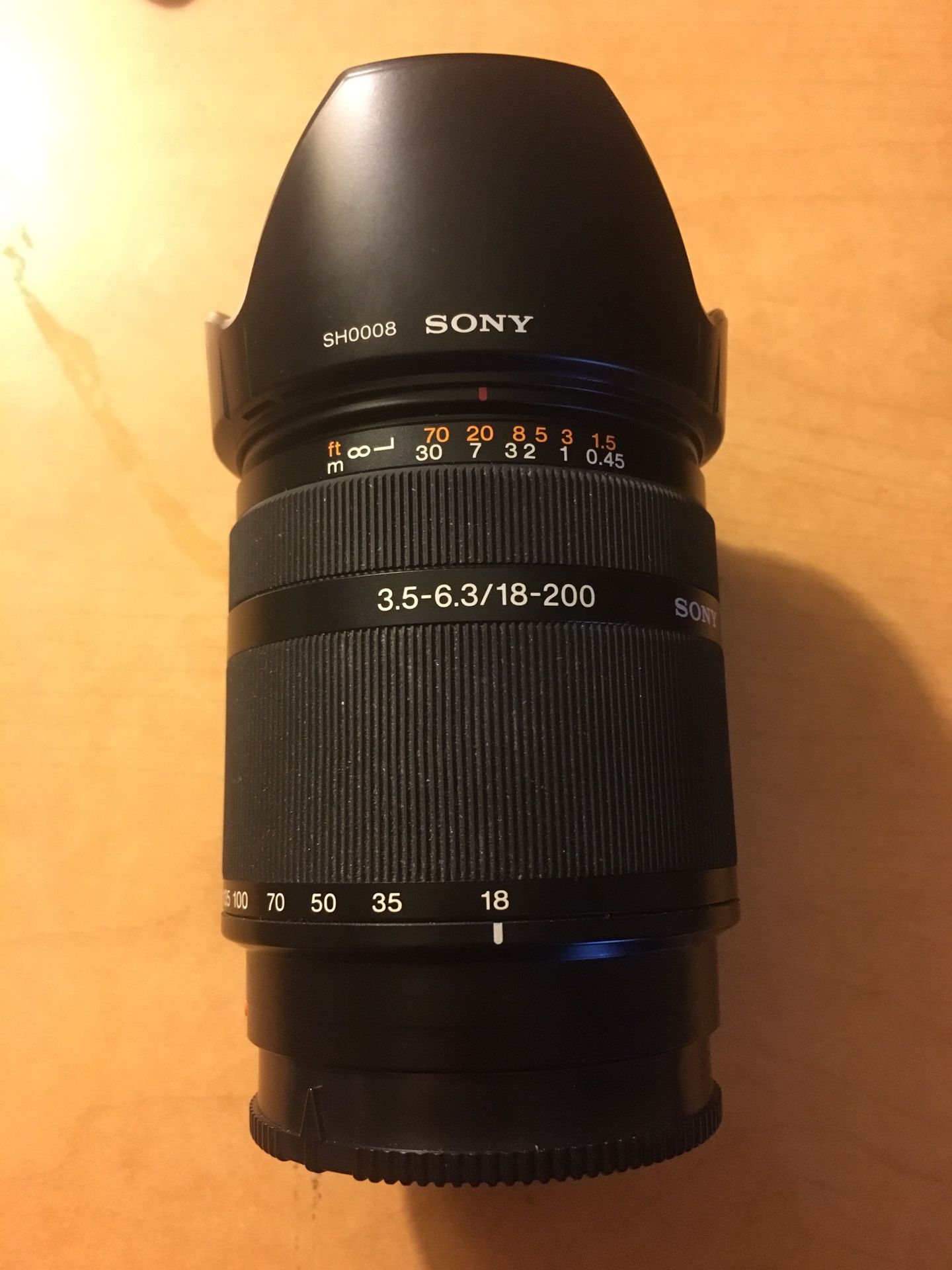 Sony DT 18-200mm F/3.5-6.3 SAL18200 Lens A Mount excellent #1816395