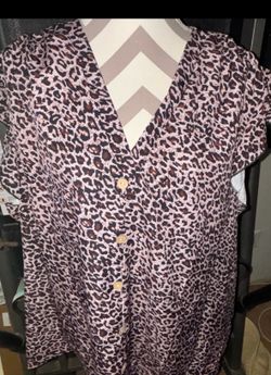 Ladies SHEIN Curve animal print 4x