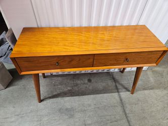 WOOD 2 DRAWER OFFICE WORK DESK