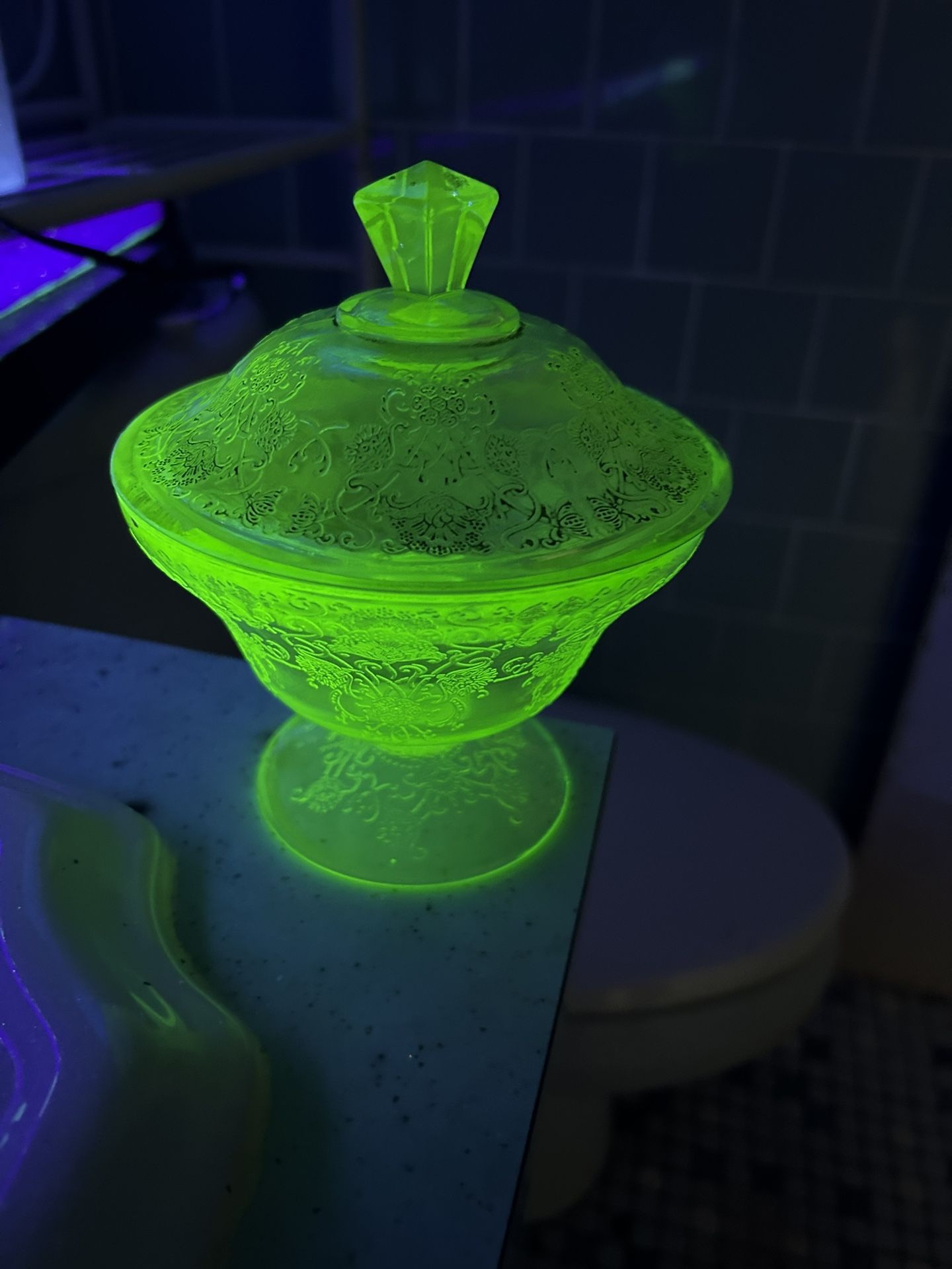 uranium Candy Dish with Lid