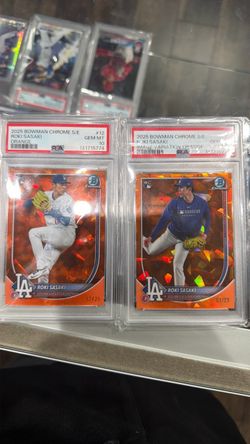 Roki Sasaki 2025 Bowman Chrome S/E Orange PSA 10 Lot