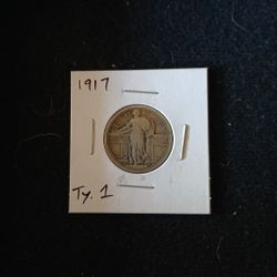 1917 Liberty Quarter Ty.1 LR