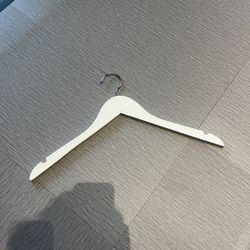 White Wooden Top Hangers Purchase Any Amount, 150 Available 
