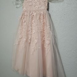 4/4t Flower Bead Embellished Dress/Gown  