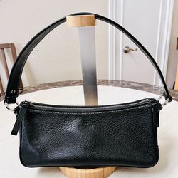 Vintage Kate Spade NEW YORK Piper Georgetown Black Pebbled Shoulder Leather Bag