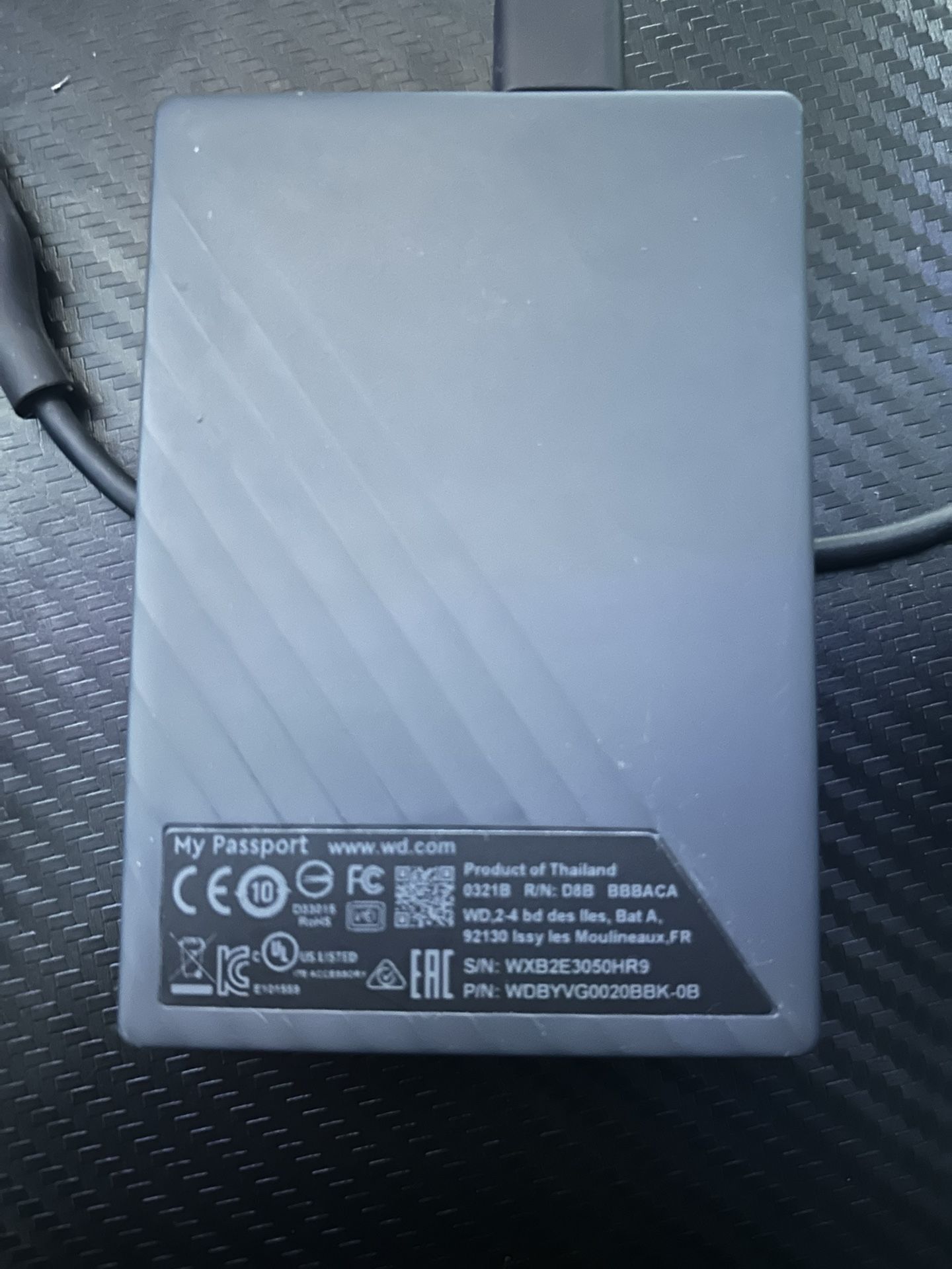2 TB Western Digital Hard drive