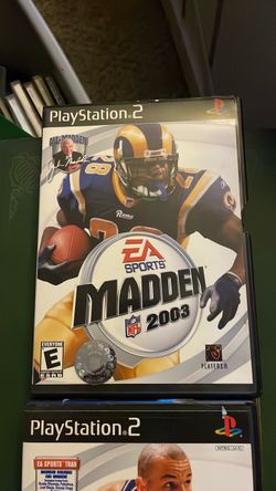 Madden NFL 2003 PlayStation 2 and NBA LIVE 2003 play station 2.