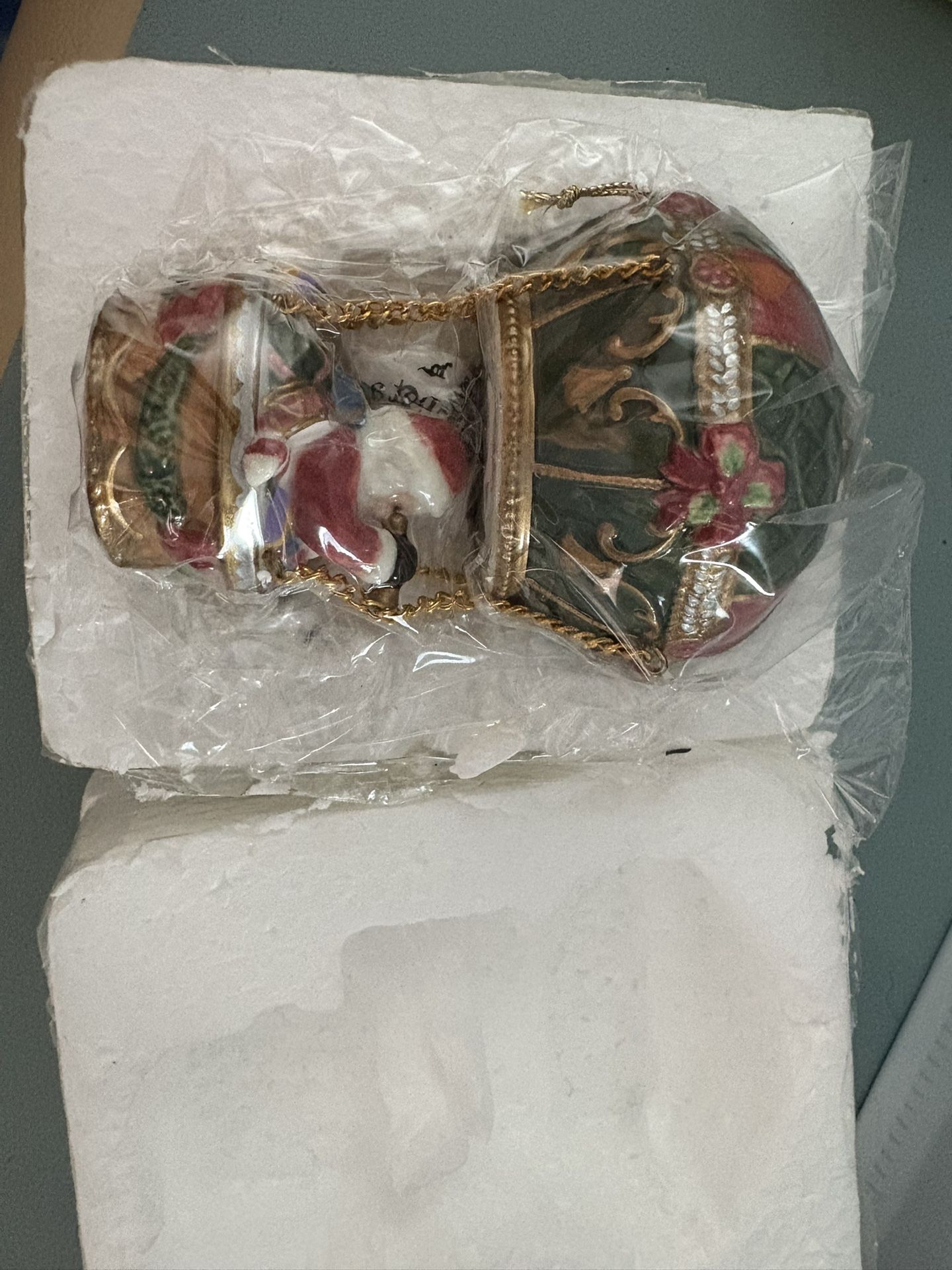 San Francisco Music Box Santa Hot Air Balloon Ornament