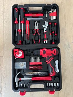8V cordless drill set