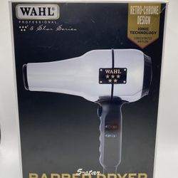 Wahl Professional 5-Star Series Ionic Retro-Chrome Design Barber Hair Dryer