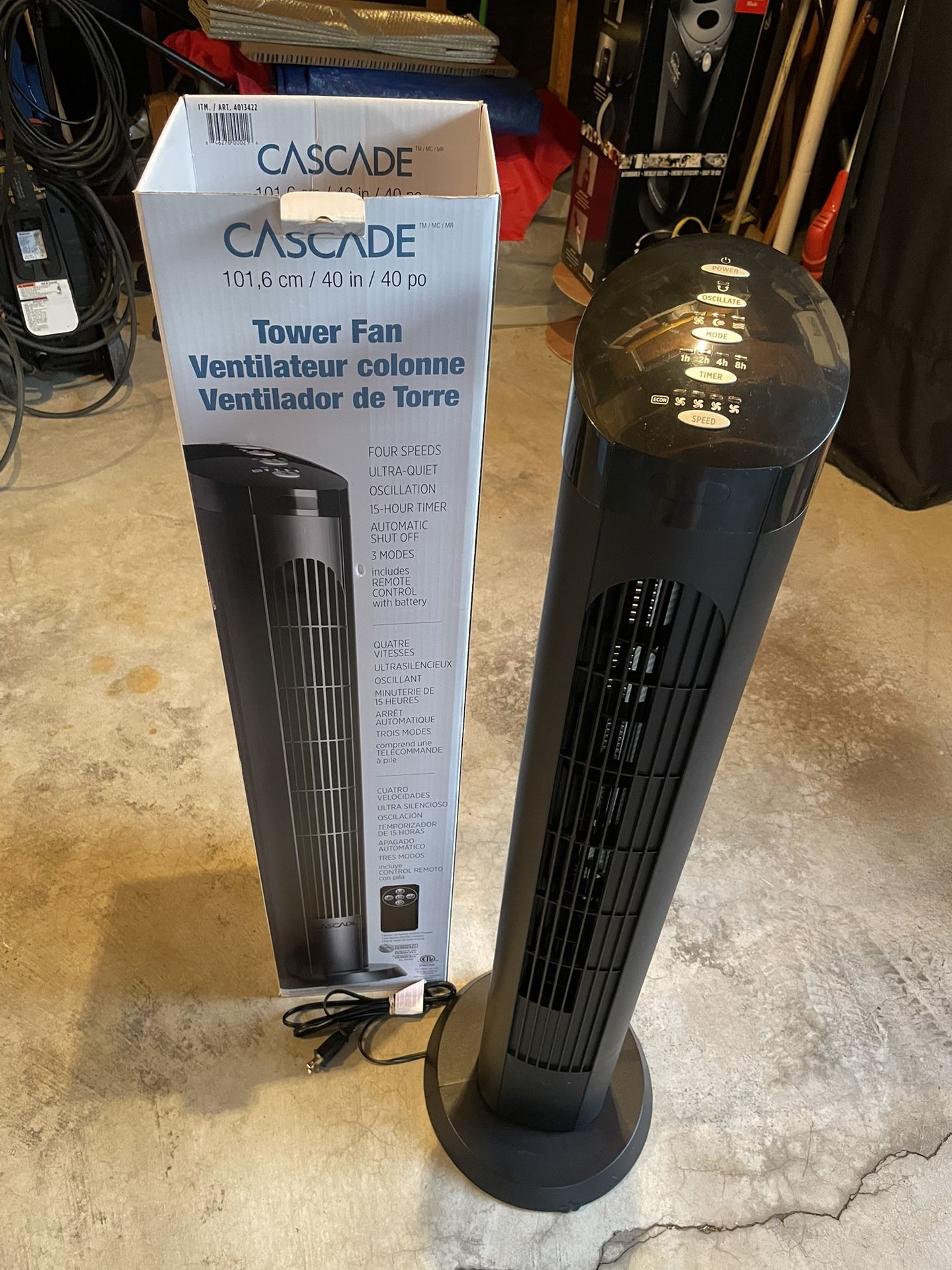 Tower Fan With Remote Like New