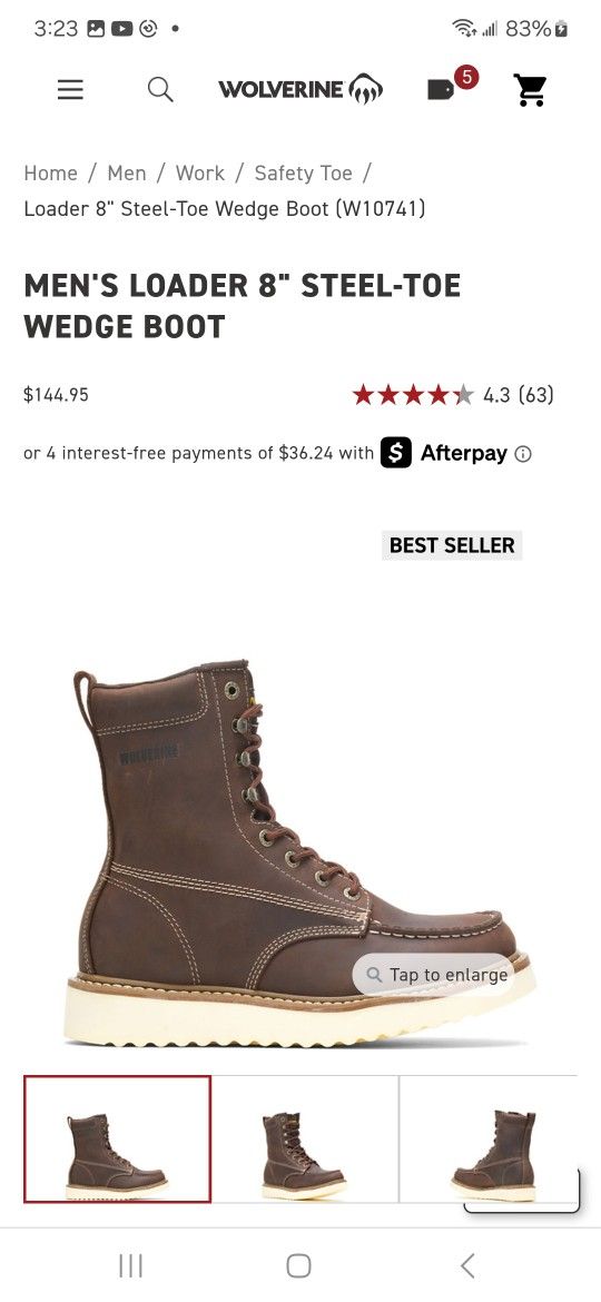 Wolverine Work Boots 