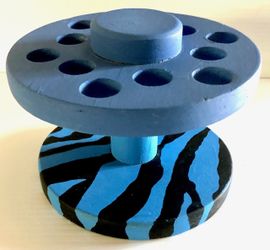 Mini Wood Spool Organizer Tabletop