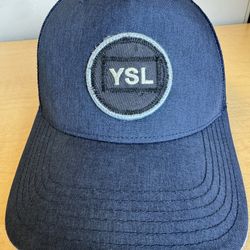 Yves Saint Laurent YSL Pro Series BLUE Men’s Golf Trucker Mesh Hat Size Medium