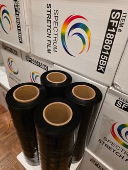 Black shrink wrap plastic wrap delivery available