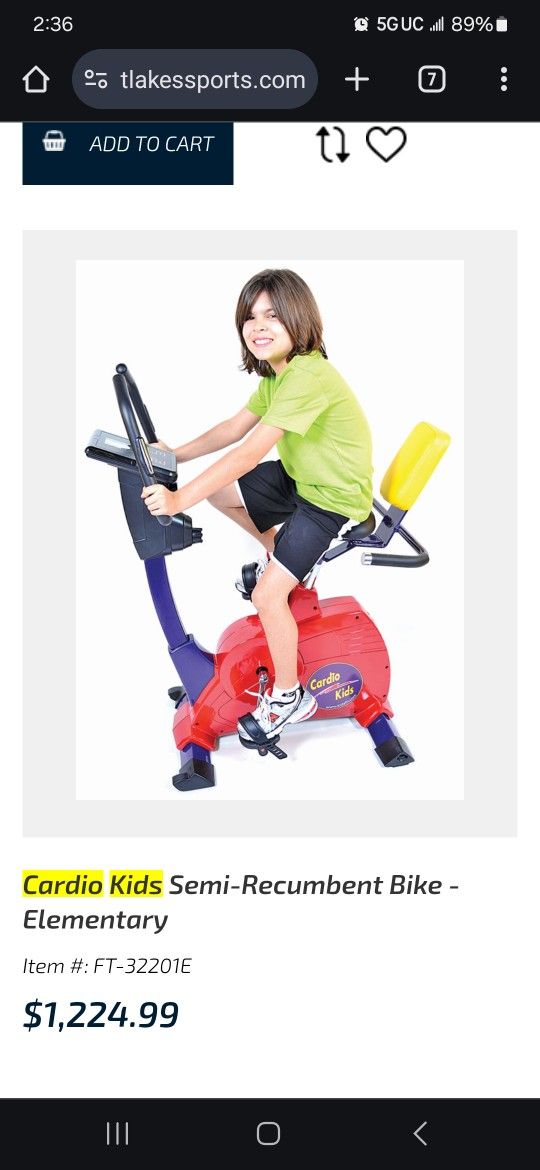 Kids Cardio Equipment