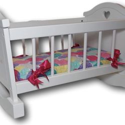 American Girl Bitty Baby Rocking Cradle for 15" Dolls