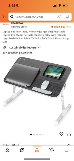 Foldable Bed Tray Table