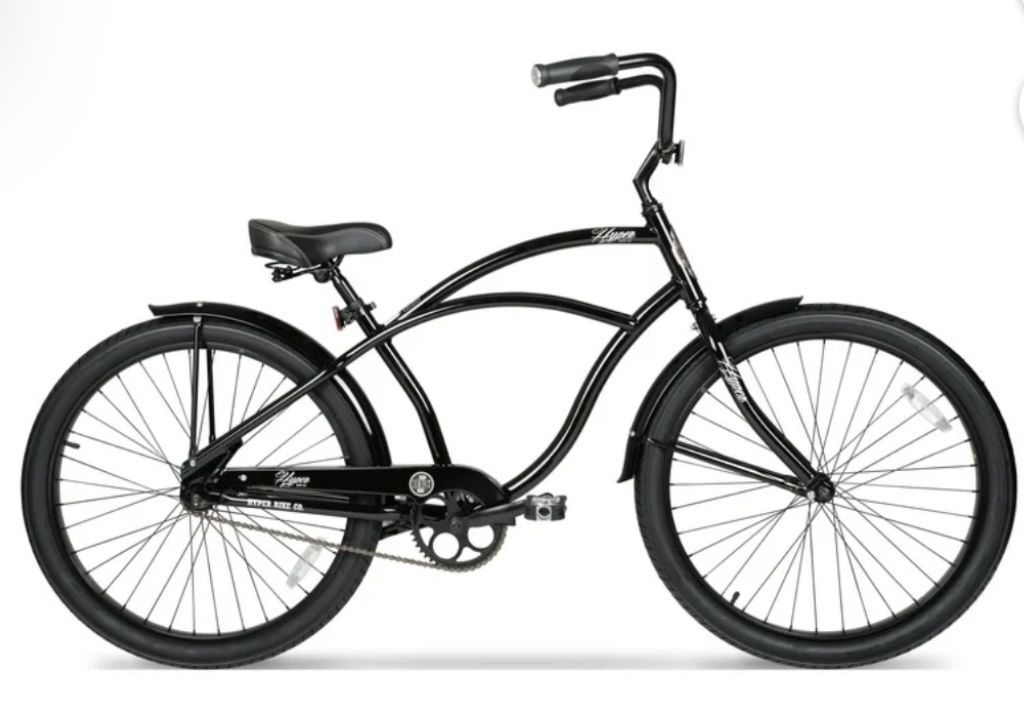 Hyper Bicycle Men's 26in. Beach Cruiser Bike, Black