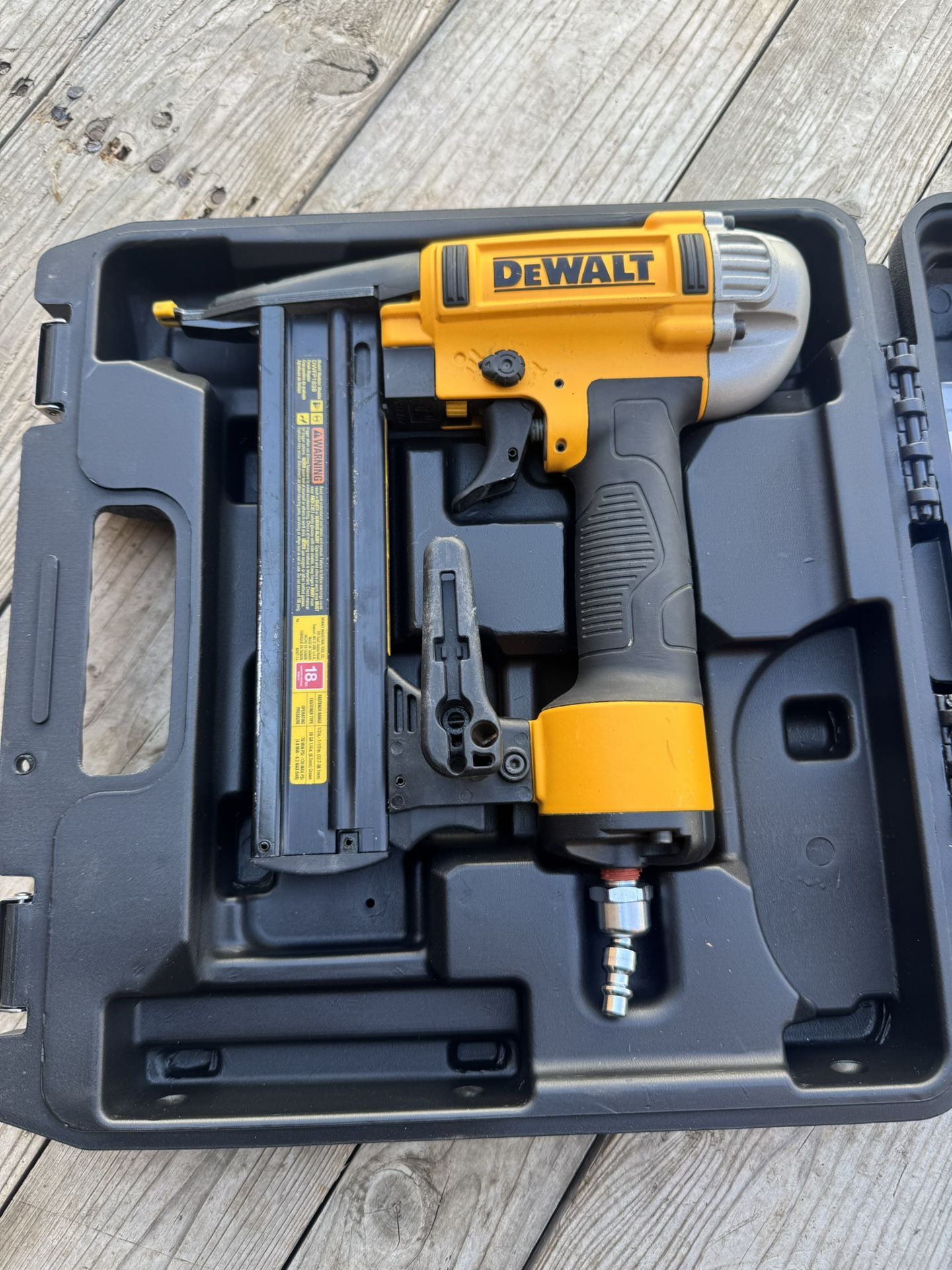 DEWALT Pneumatic 18-Gauge 1/4 in. Crown Corded Stapler