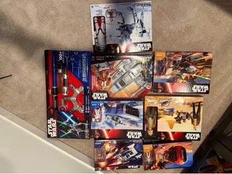 Lot of New in Box Star Wars vehicles and action figures