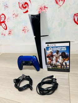 Sony PlayStation Slim - 1 TB Disc Version , Bonus 1 Game ( Used Very New )