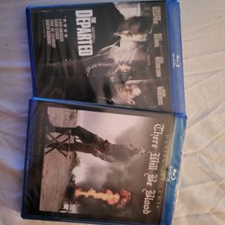 Sealed Blu-Rays of The Departed and There Will Be Blood