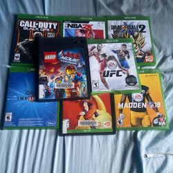 8 Xbox 1 Console games 