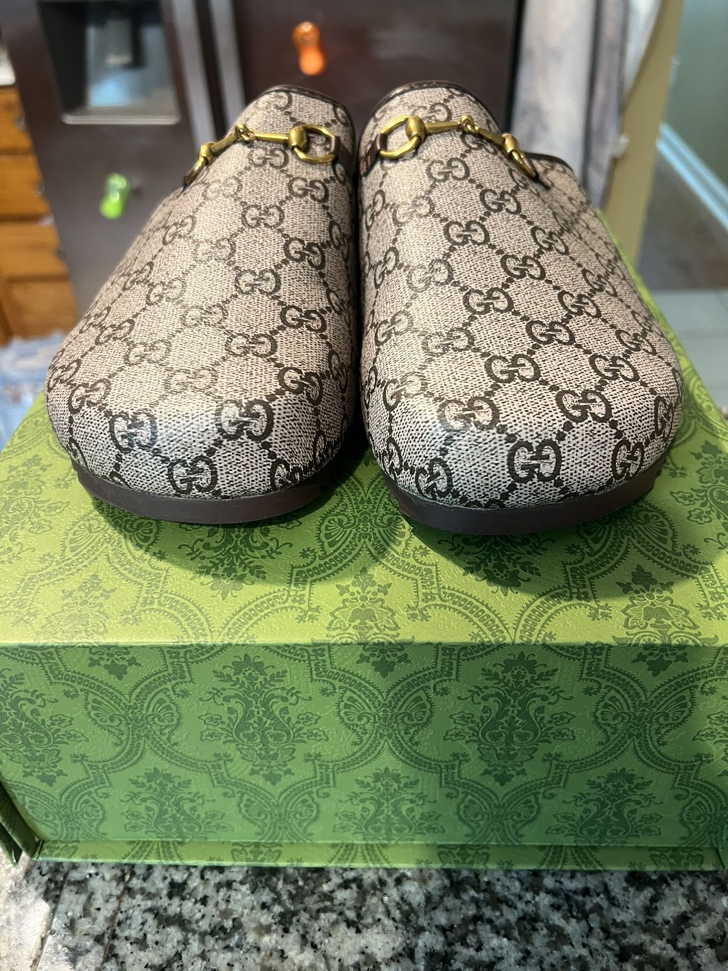 Gucci Mens Horsebit Slipper 'GG Size 45 &. 43
