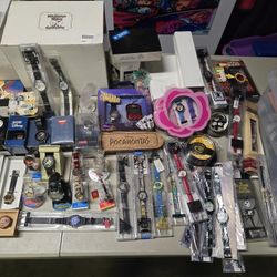 Collection Of Watches - Disney, Warner Bros, Cartoon Network, And More!