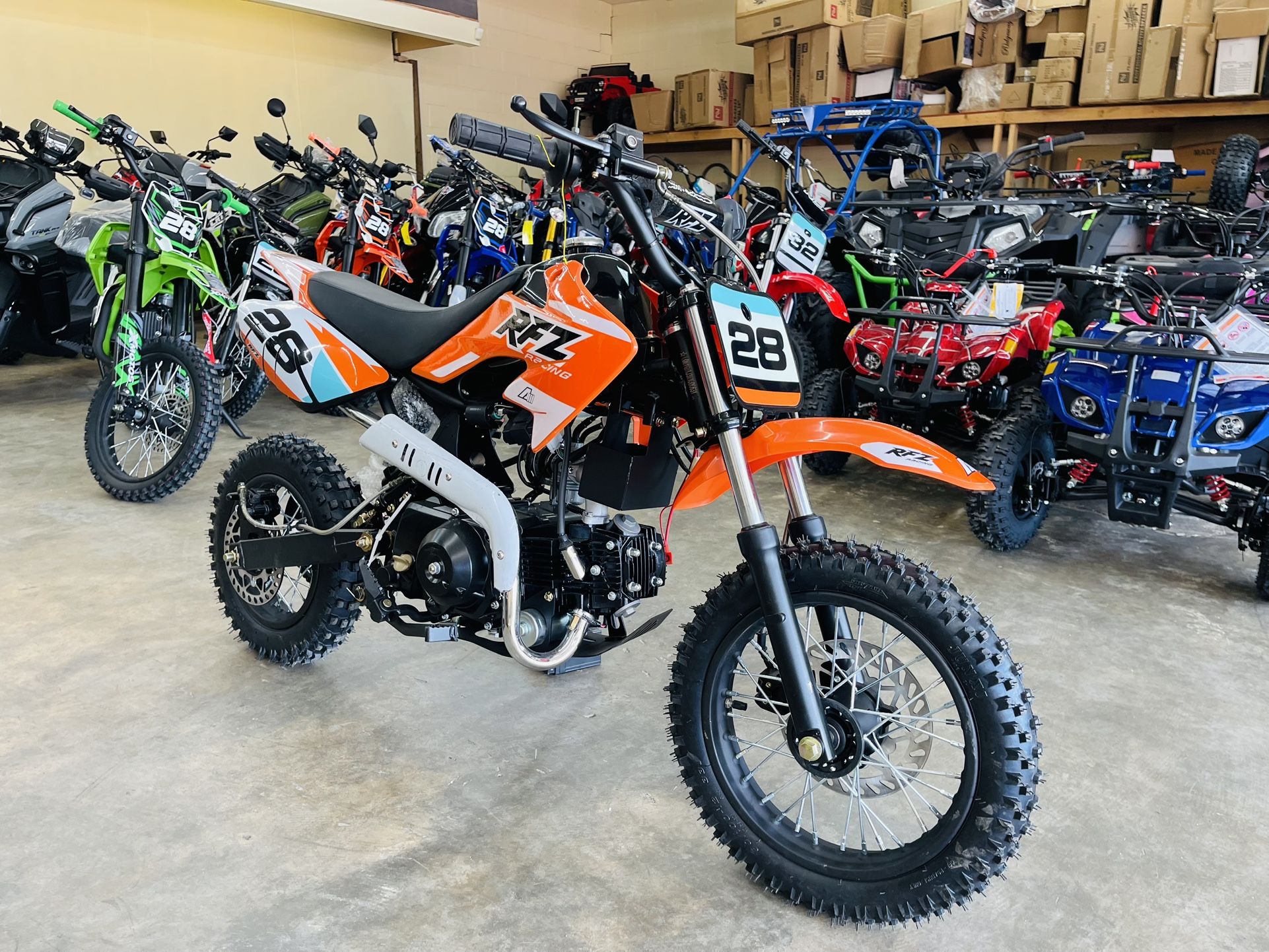 110CC APOLLO RFZ DIRT BIKE. AUTOMATIC KIDS MOTORCYCLE