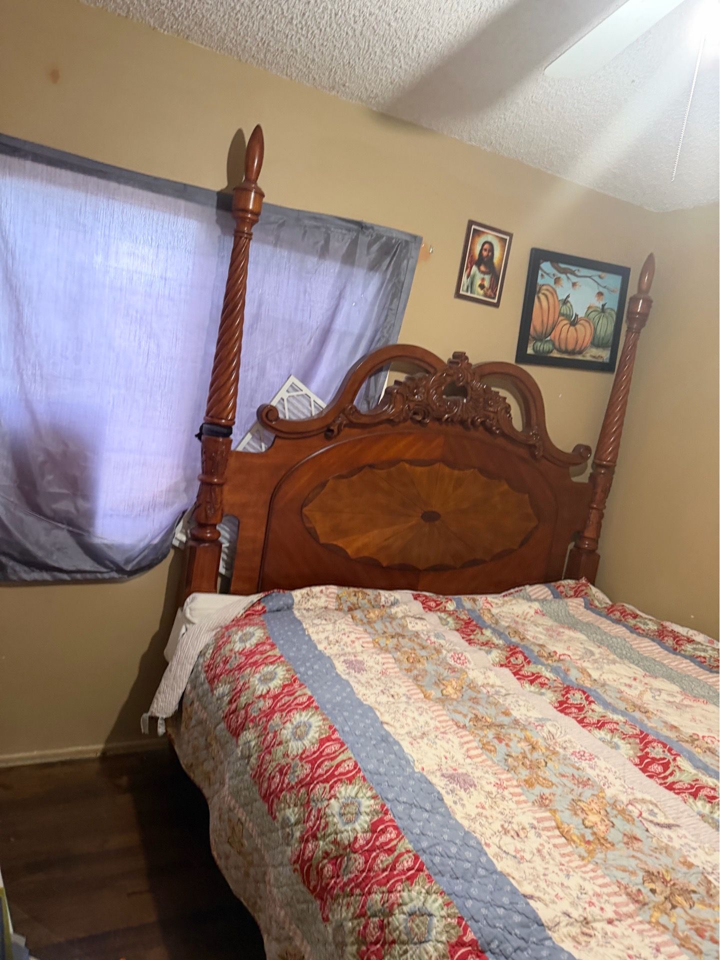 King frame bed