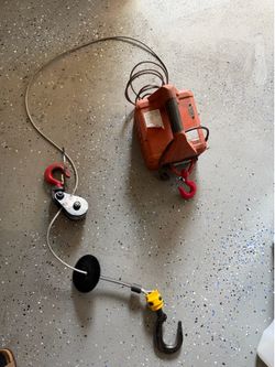 Electric hoist winch 1540lbs capacity