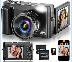 4K Digital Autofocus 64MP Camera for Photography Vlogging, YouTube New