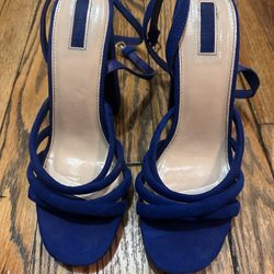 Forever21 Scrappy Blue Heel