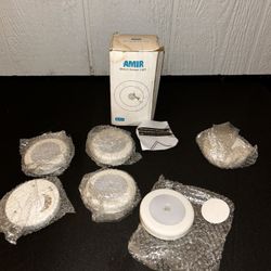 AMIR Upgraded 3.15” Motion Sensor Light, 5 Pack Battery-Powered LED Night Light