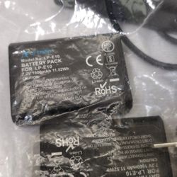 Canon LP-E10 battery And charger Two 2 batteries and one 1 dual charger
New condition
Cannon EOS
