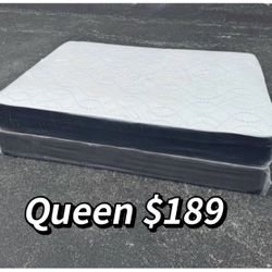 NEW Mattress Queen Size Regular With Box Spring // Offer  🚚