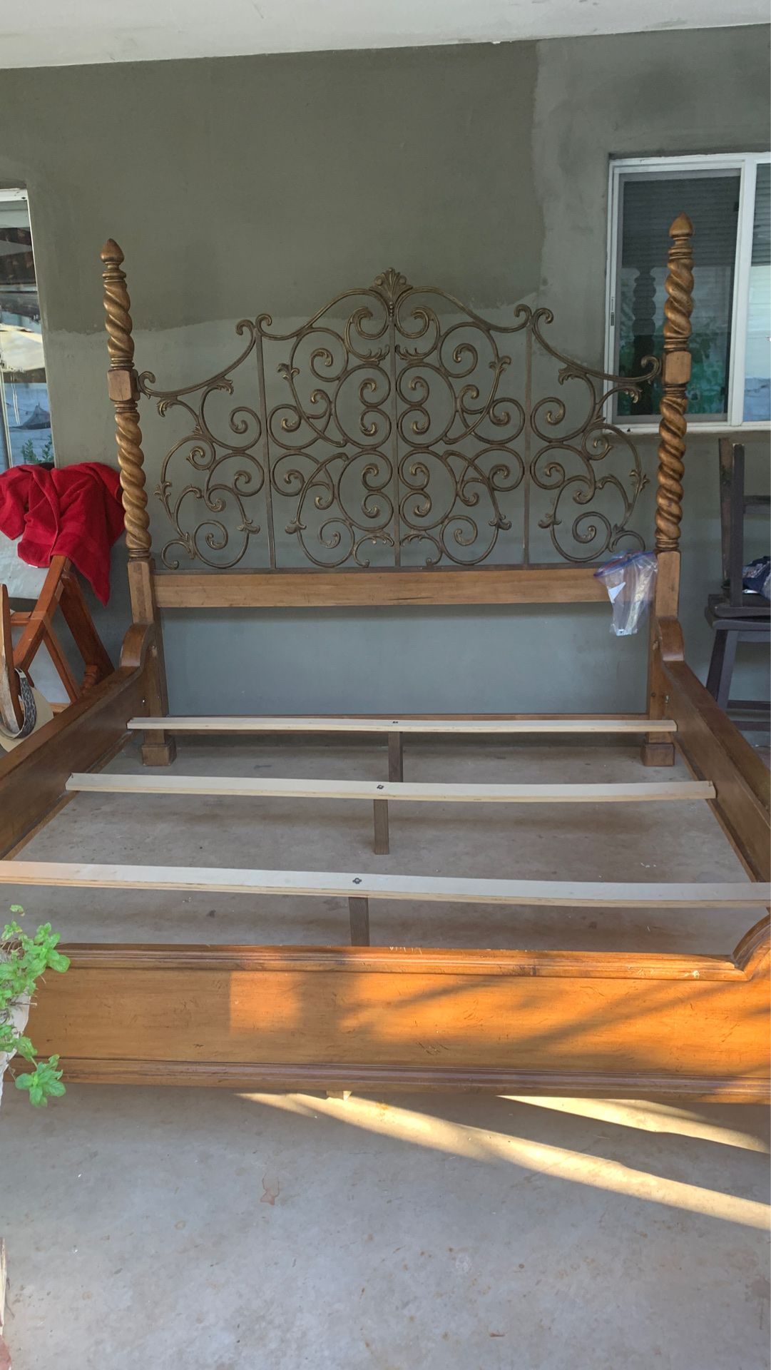 Headboard and footboard bed king Size