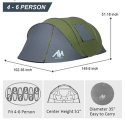 Ayamaya Tent-Camping For 4-6 People
