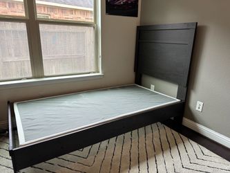 Twin bed frame and box