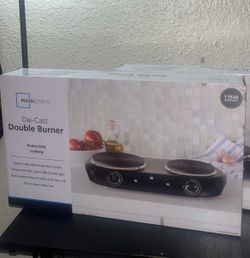 Mainstays Heavy-Duty Double Burner Cooktop